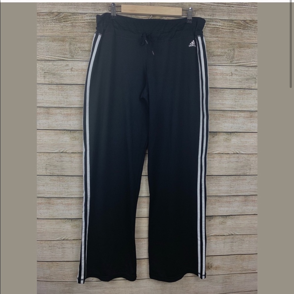ADIDAS • Black Flared Track Pants